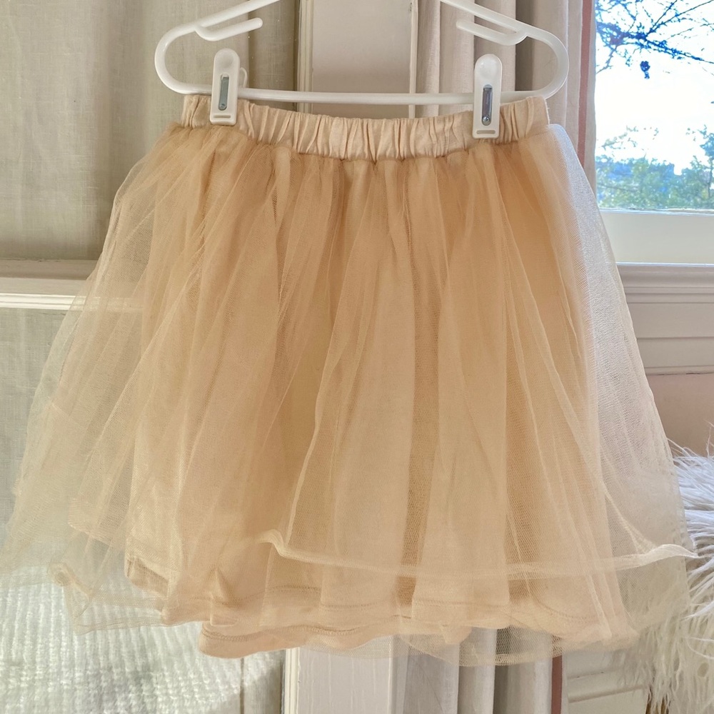 Crewcuts Ivory Ballerina Mink Skirt